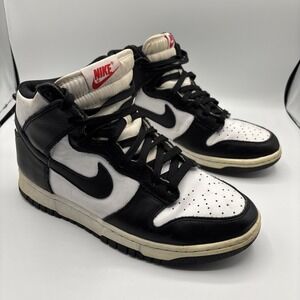 Nike Black and White High-Top Basketball Sneakers